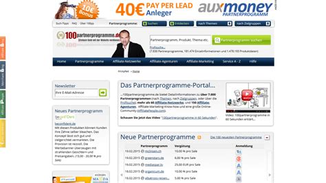 affiliate programme übersicht.